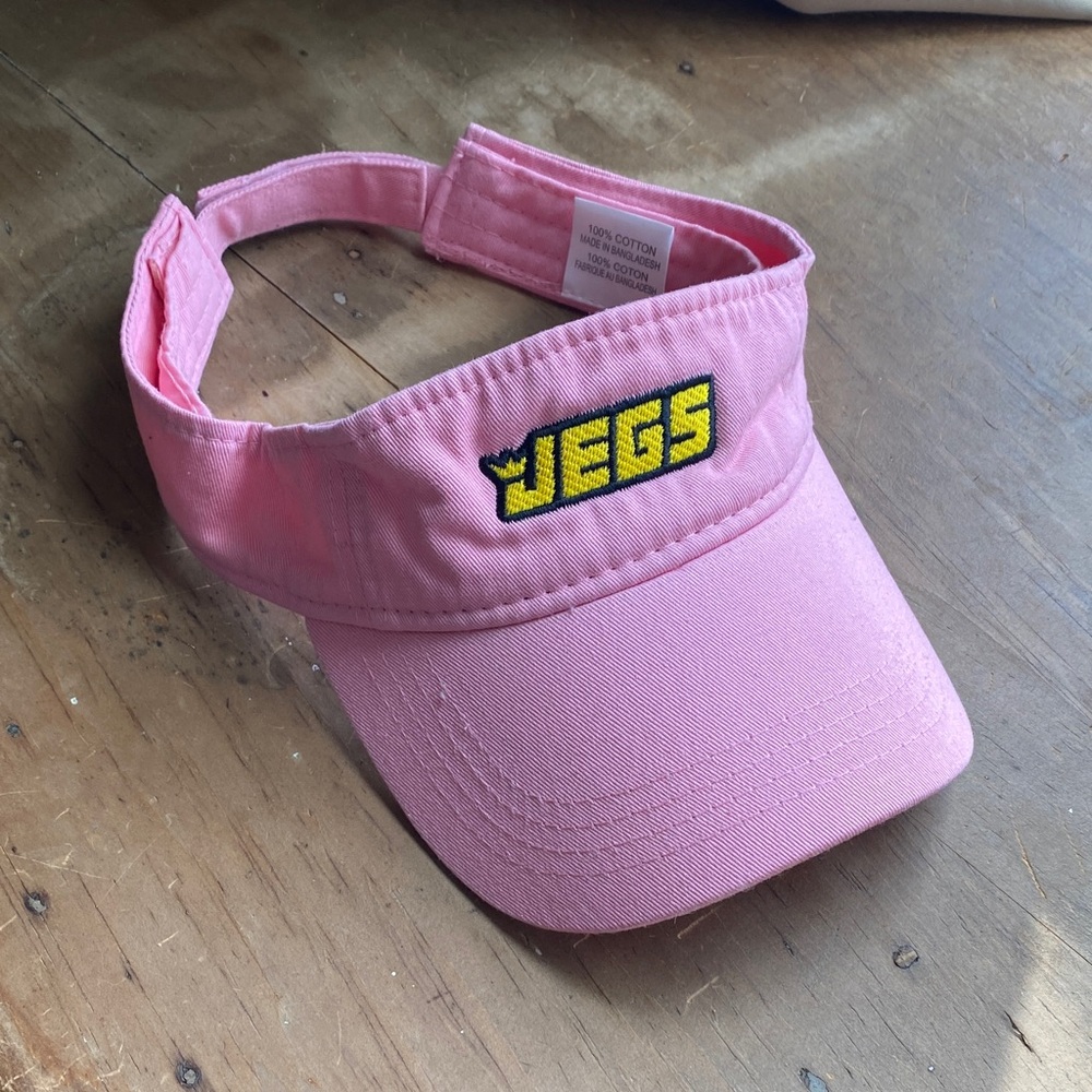 JEGS Baby Pink Visor 100% Cotton